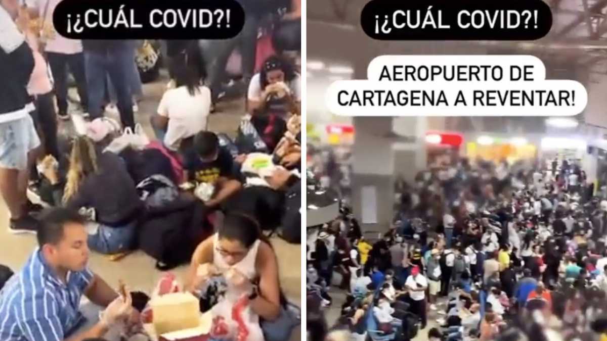 ¿Cuál covid? Paola Turbay denuncia miles de pasajeros hacinados en aeropuerto de Cartagena