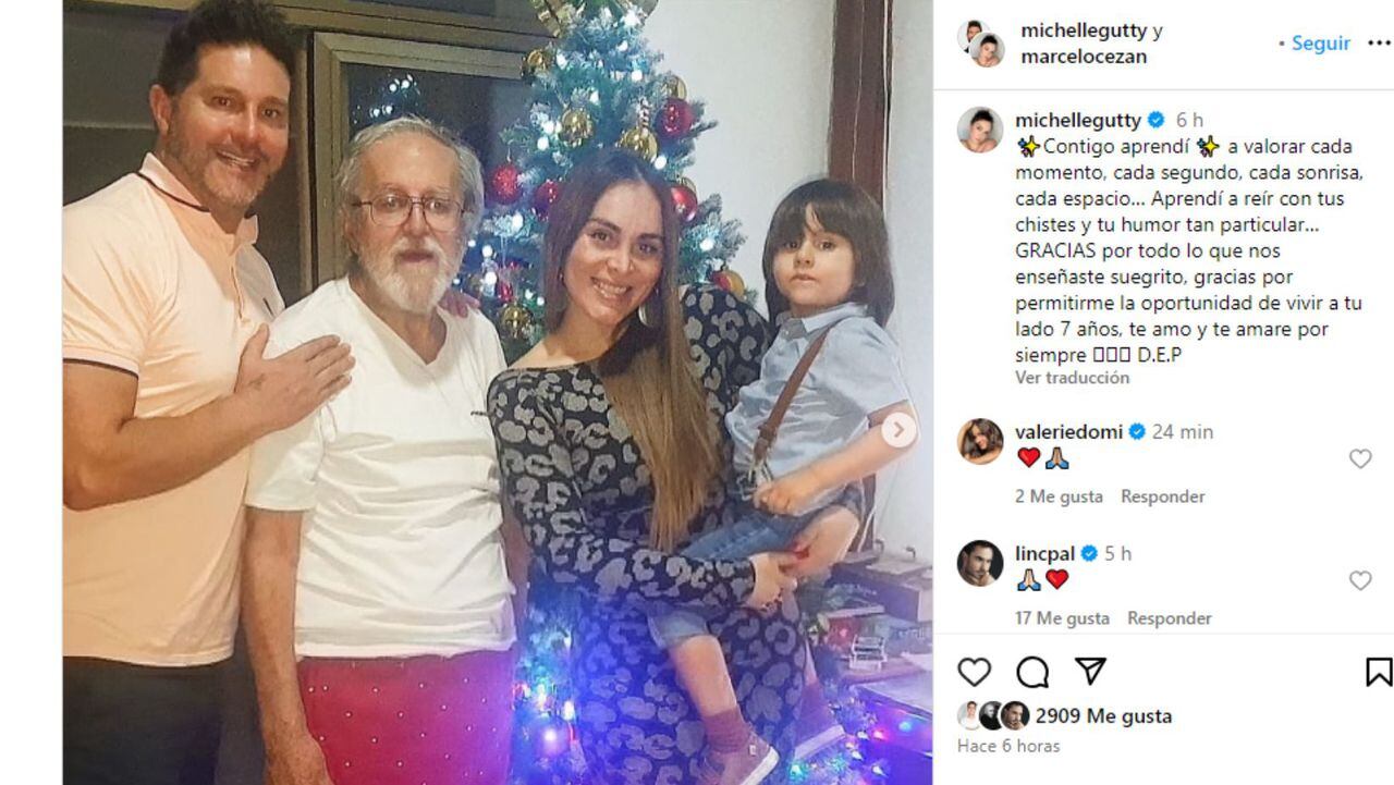 Marcelo Cezán confirmó la muerte de su padre con sentido mensaje: “Se me fue mi amigo”