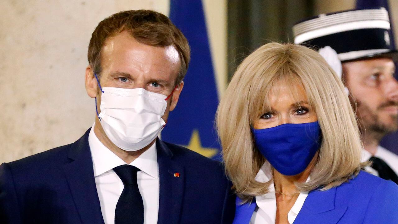 Emmanuel Macron y Brigitte Macron