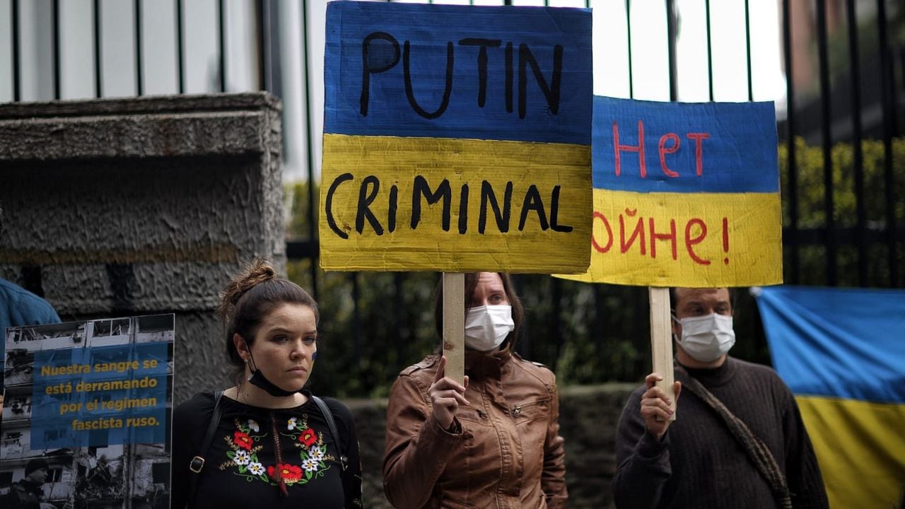 Protestas en la Embajada de Rusia en Bogotá, Ciudadanos de Ucrania