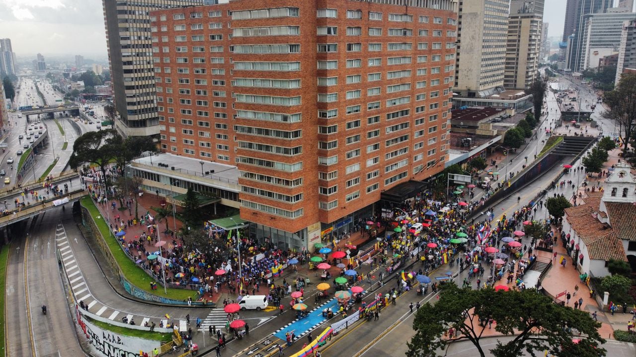 Paro Nacional CIDH en el Hotel Tequendama, protestas