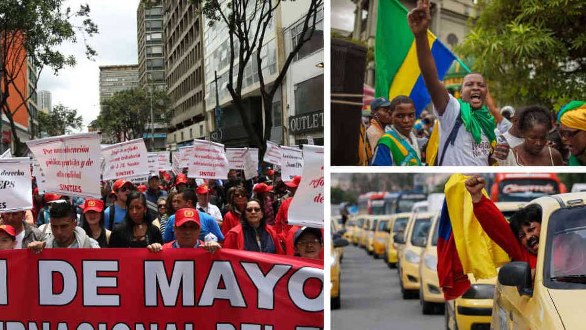A la tradicional marcha de los trabajadores del 1 de mayo, se sumaron las protestas de los taxistas y los habitantes del Quibdó porque consideran que el gobierno les ha incumplido acuerdos.