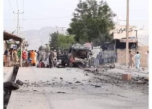 Kabul, Afganistán Explosión Foto: Tomada de Twitter @yahyaaliyar_