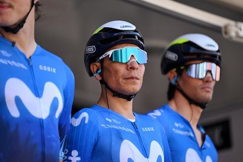 SANT FELIU DE GUIXOLS, SPAIN - MARCH 18: Nairo Quintana of Colombia and Movistar Team prior to the 103rd Volta Ciclista a Catalunya 2024, Stage 1 a 173.9km stage from Sant Feliu de Guixols to Sant Feliu de Guixols / #UCIWT / on March 18, 2024 in Sant Feliu de Guixols, Spain. (Photo by David Ramos/Getty Images)