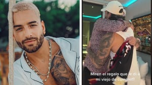 Maluma le dio un regalo excéntrico a su padre. (Instagram/Tik Tok: @maluma).