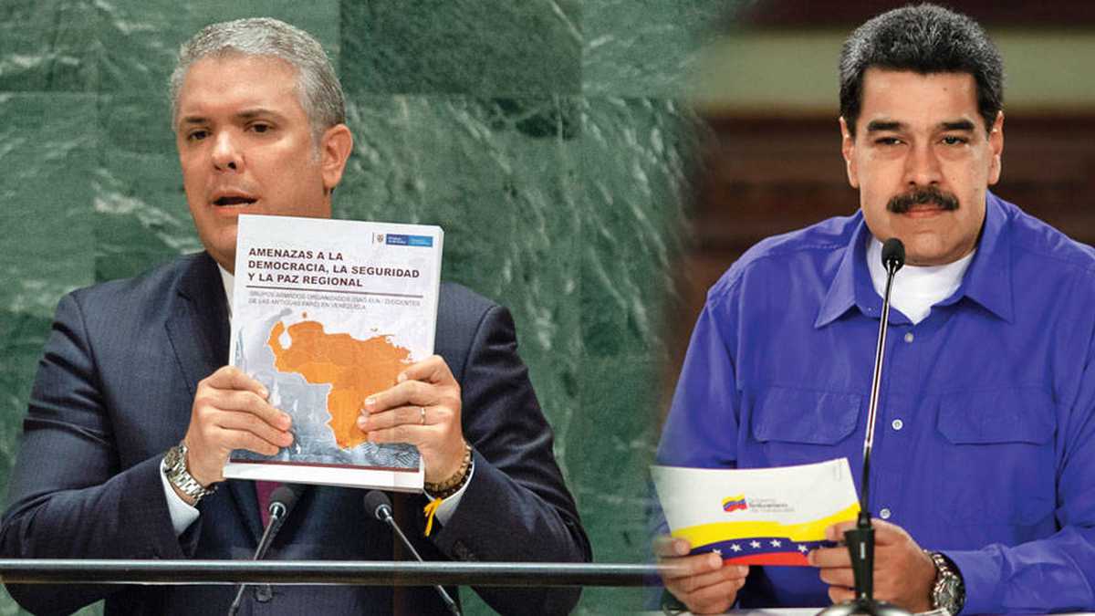 Con pruebas, el presidente Iván Duque denunció en la ONU el apoyo del presidente Maduro a las Farc y el ELN.