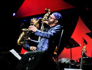 Kenny Garett en el International Jazz Day Global Concert en Osaka, Japón, 2014. Foto: Keith Tsuji/Getty Images for Thelonious Monk Institute of Jazz.