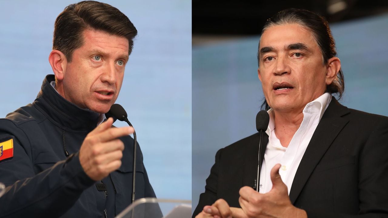 Diego Molano y Gustavo Bolívar, candidatos a la Alcaldía de Bogotá.