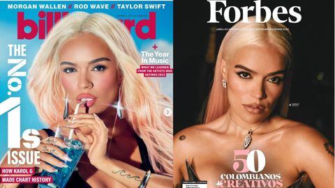 Karol G apareció en estas dos portadas de las revistas más reconocidas del mundo.