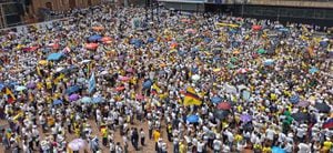 Marcha en contra del gobierno del presidente Gustavo Petro