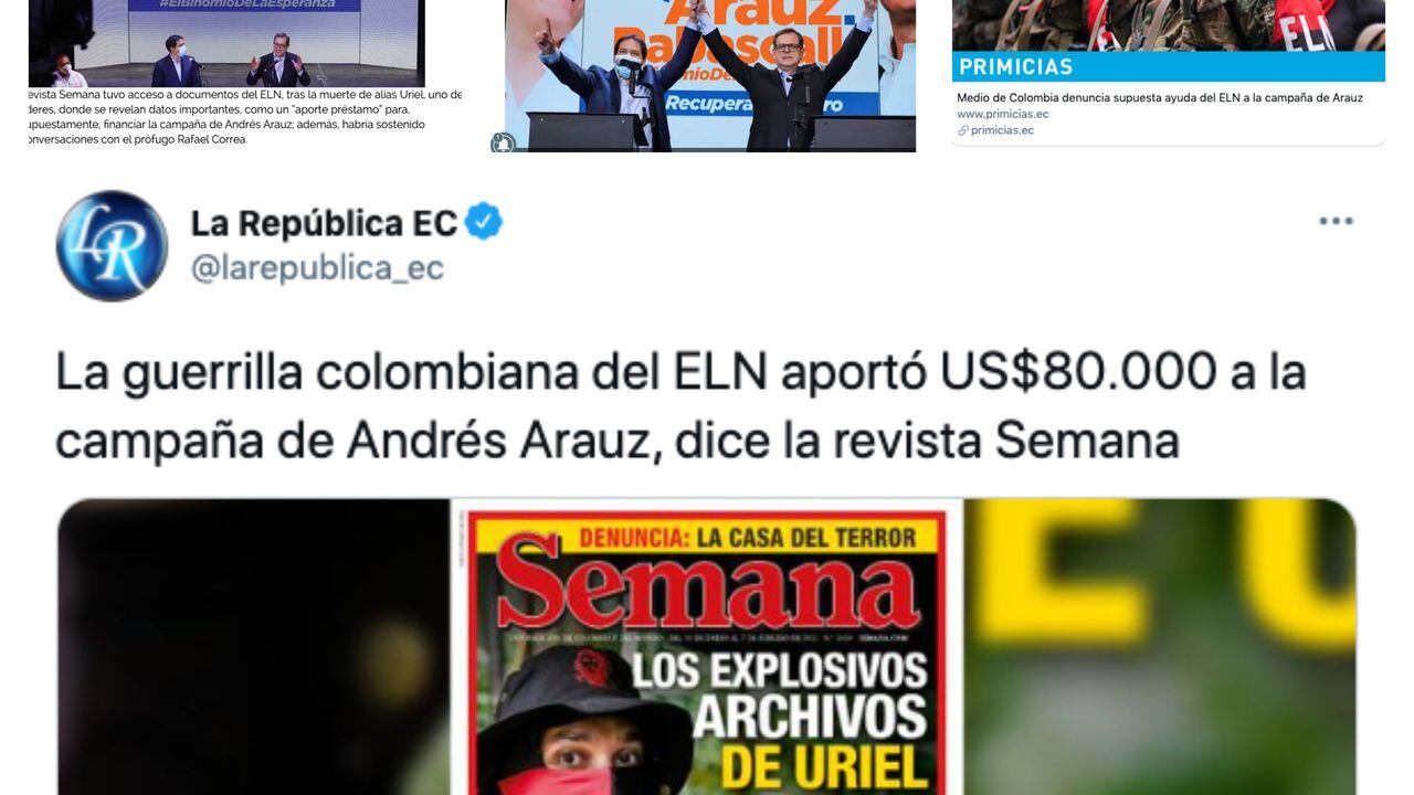 Medios Ecuatorianos hablan del informe de SEMANA sobre los archivos de alias Uriel.