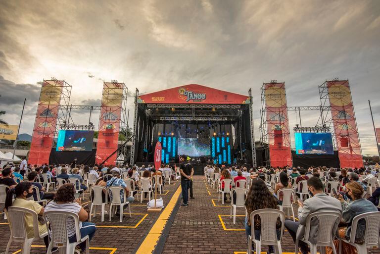 Imagen de la clausura del Festival Internacional de Tango de Medellín 2021. Cortesía de la Secretaría de Cultura Ciudadana