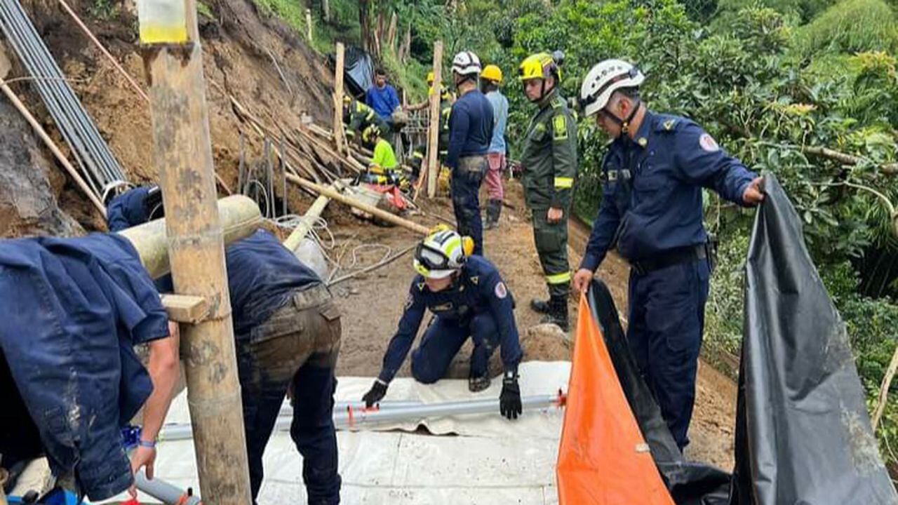 Deslizamiento de tierra en Pereira, Risaralda, dejó un obrero muerto.