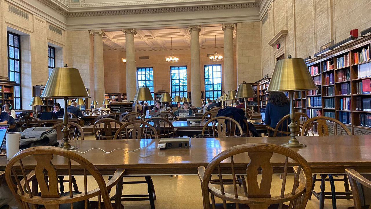 Biblioteca Wiidener en la Universidad de Harvard.