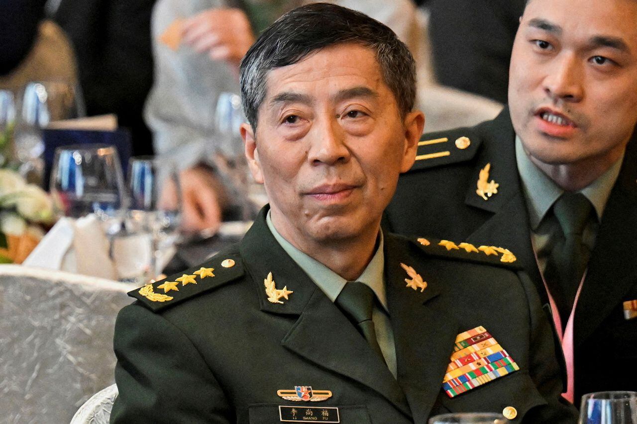 Archivo del ministro de Defensa de China, Li Shangfu, en el 20º Diálogo Shangri-La del IISS en Singapur el 2 de junio de 2023.