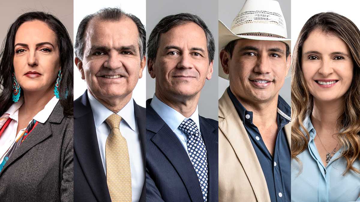 Precandidatos presidenciales del Centro Democrático.