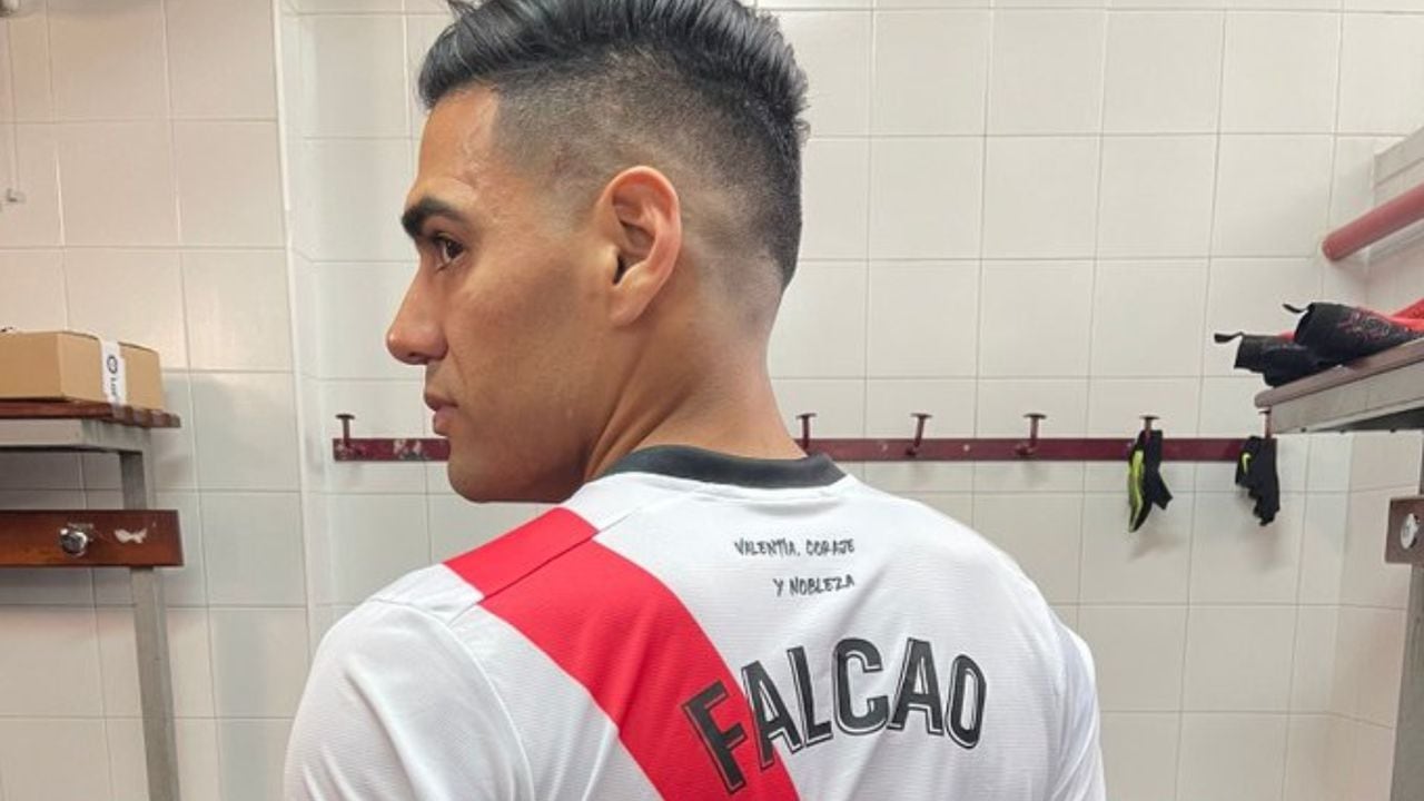 Falcao, nuevo jugador del Rayo Vallecano. Foto: Twitter El Partidazo de COPE - @partidazocope