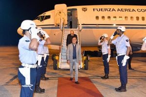 La llegada del presidente Gustavo Petro a Brasil.