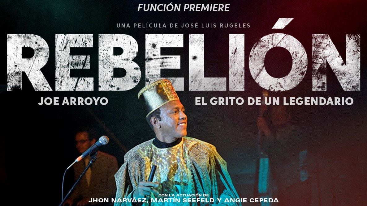 Póster oficial película Rebelión, basada en la vida y obra del Joe Arroyo.