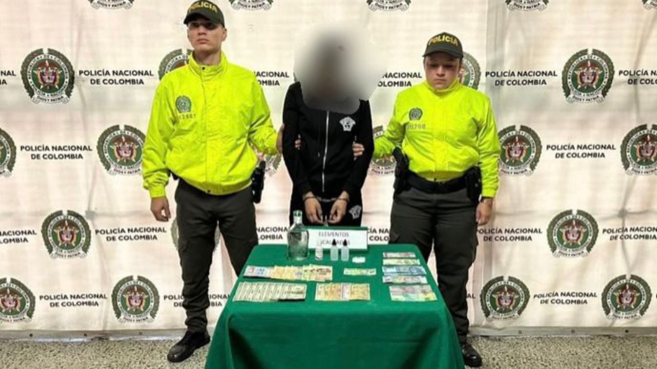 Capturan a una mujer que, supuestamente, robaba a extranjeros con escopolamina en Medellín.