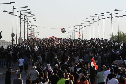 En imágenes: Protesta contra la corrupción en Bagdad