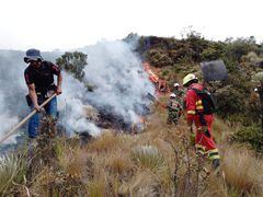 Incendio forestal en Boyacá