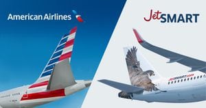 Aviones de American y JetSMART