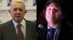 Álvaro Uribe y Javier Milei.