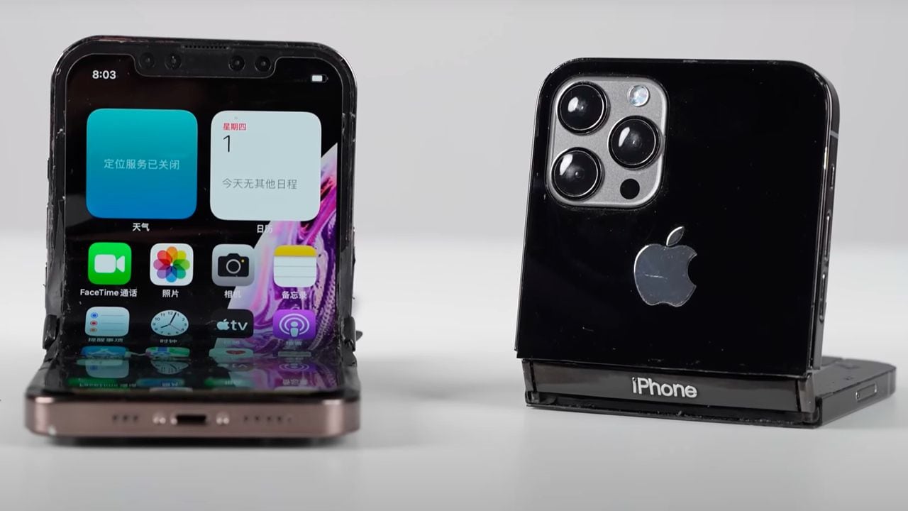 Un equipo de expertos creó su propio iPhone plegable.