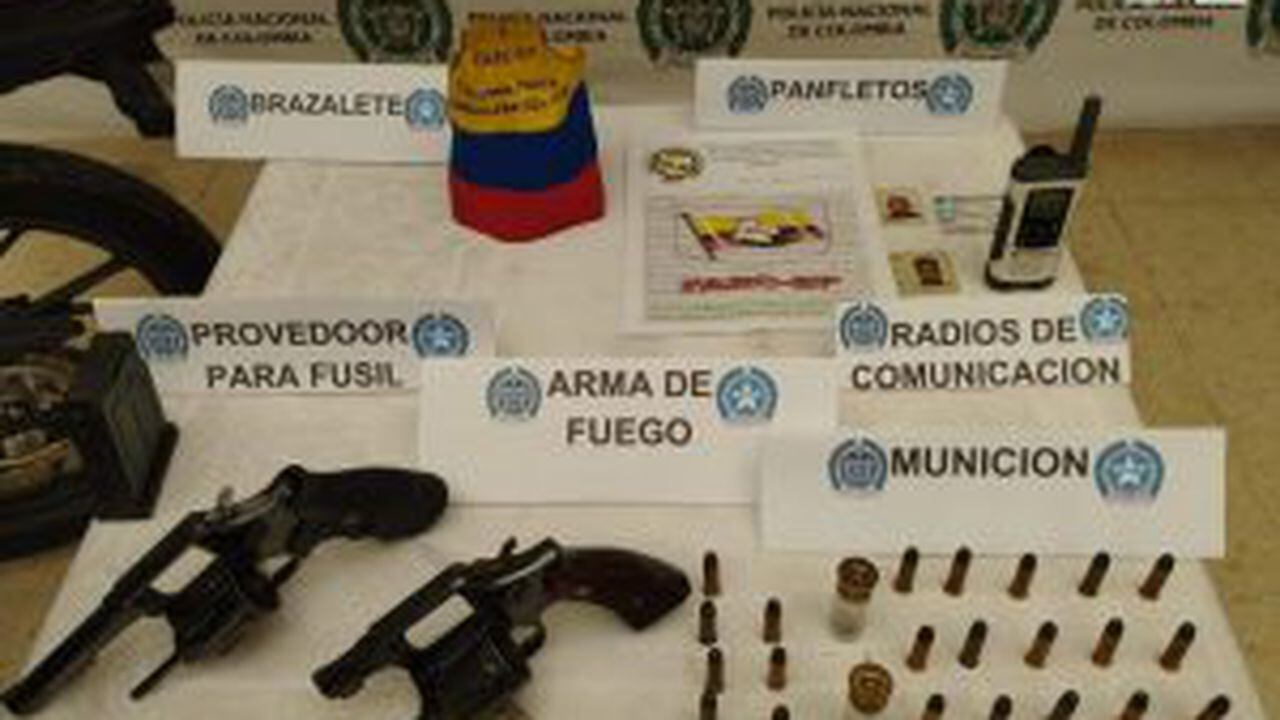 La Fiscalía imputó a los presuntos integrantes de la Segunda Marquetalia cargos por porte de armas de fuego y receptación.