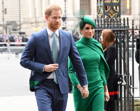 El príncipe Harry, duque de Sussex y Meghan, duquesa de Sussex asisten al Servicio del Día de la Commonwealth 2020 en la Abadía de Westminster el 09 de marzo de 2020 en Londres, Inglaterra.