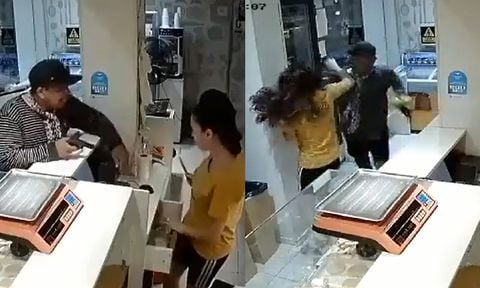 Mujer defendió su panadería de un ladrón tomando la justicia por mano propia