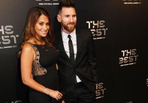 Lionel Messi estuvo al lado de su esposa, Antonella  Roccuzzo.