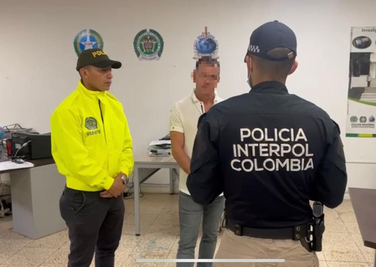 Autoridades colombianas notifican al presunto narco italiano sobre su captura.