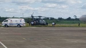 Presidente Duque acaba de aterrizar en Carepa, Antioquia