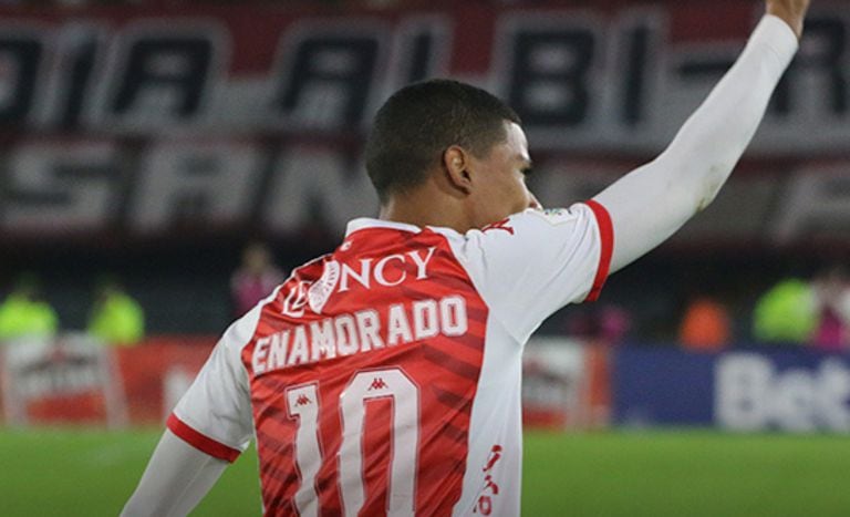 José Enamorado marcó su segundo gol en esta temporada con Santa Fe.