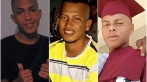 Los jóvenes asesinados fueron Jesús David Díaz, Carlos Alberto Ibáñez y José Carlos Arévalo en el corregimiento de Chochó, Sucre, el 25 de julio de este año.