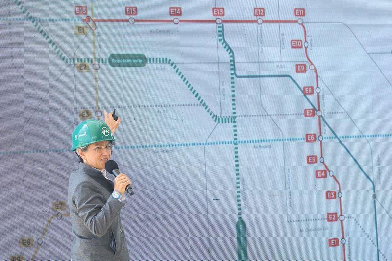 Las obras de la primera línea del Metro de Bogotá avanzan a buen ritmo.