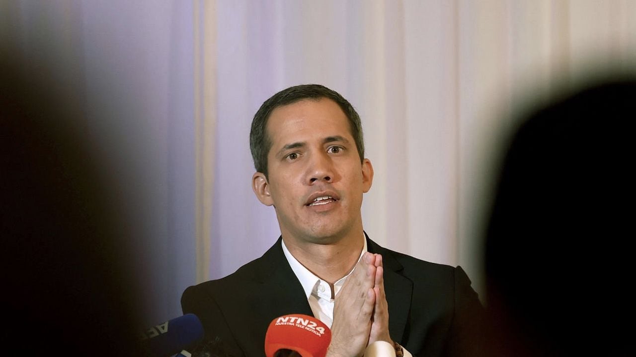 Juan Guaidó arremetió desde Estados Unidos contra Nicolás Maduro.