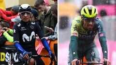 Nairo Quintana y Daniel Martínez en el Giro de Italia 2024