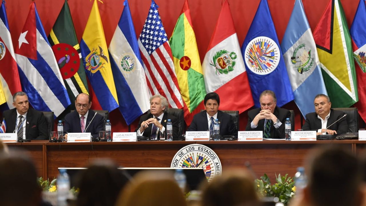 Comenzó este miércoles la versión 52 de la Asamblea General de la OEA. El evento se lleva a cabo en el marco e un ambiente de protestas en Lima, Perú.