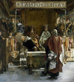 Expulsión de los judíos de España, según Emilio Sala Francés (1889). Wikimedia Commons / Museo del Prado