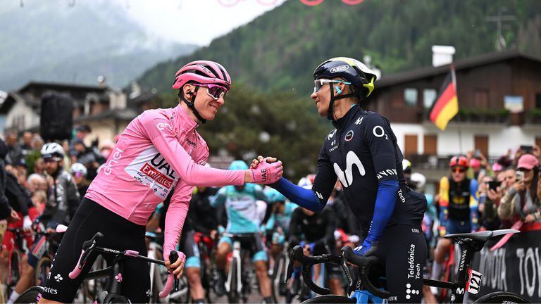 Tadej Pogačar y Nairo Quintana han enfrentado dos generaciones en el Giro de Italia