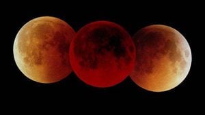 El eclipse lunar total del 27 de julio de 2018 será el más largo del Siglo XXI. Foto: NASA/FRED ESPENAK vía BBC