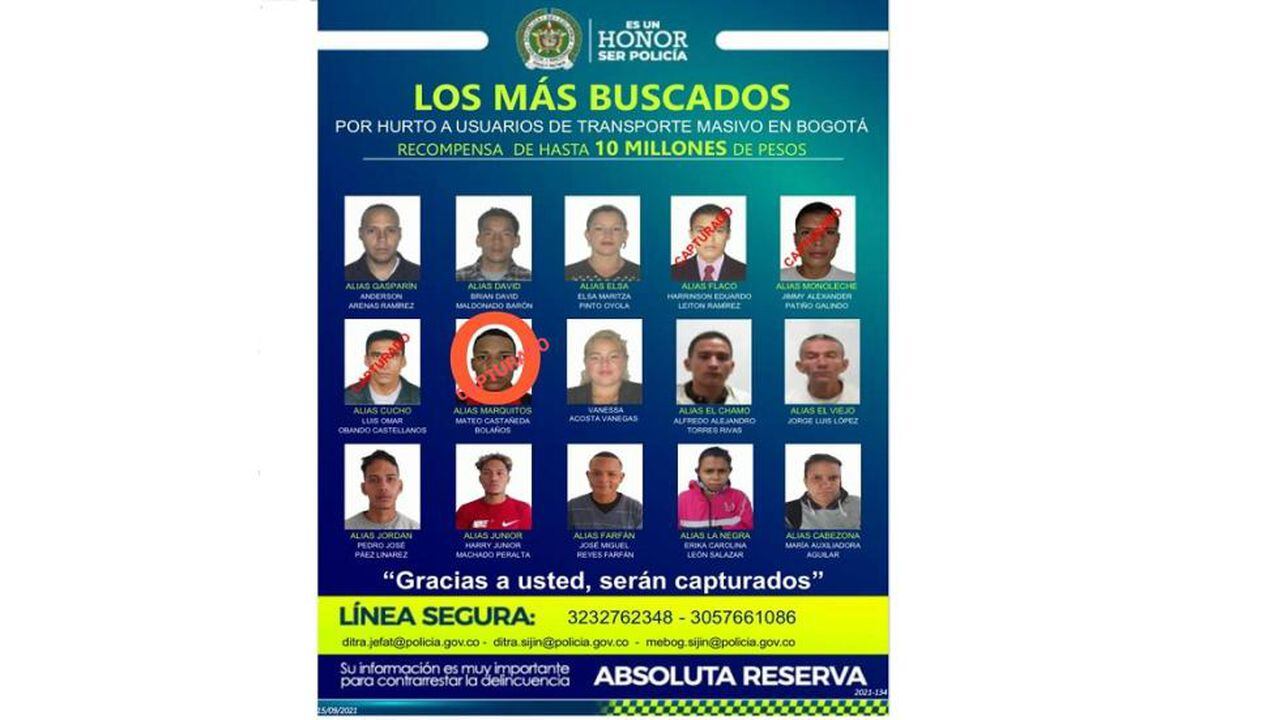 Con la captura de alias 'Marquitos', ya son 4 los delincuentes del cartel de los más buscados que han sido capturados.