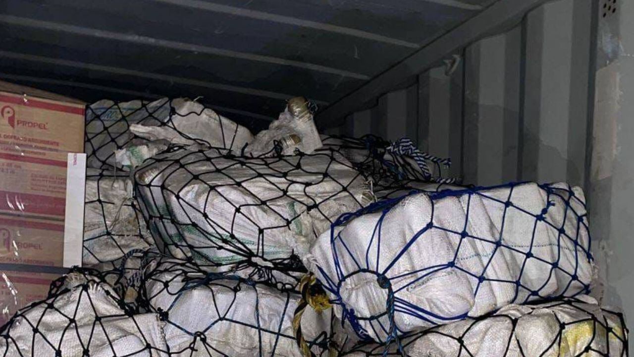 Descubren 459 kilos de cocaína en un contenedor que transportaba una embarcación en Cartagena