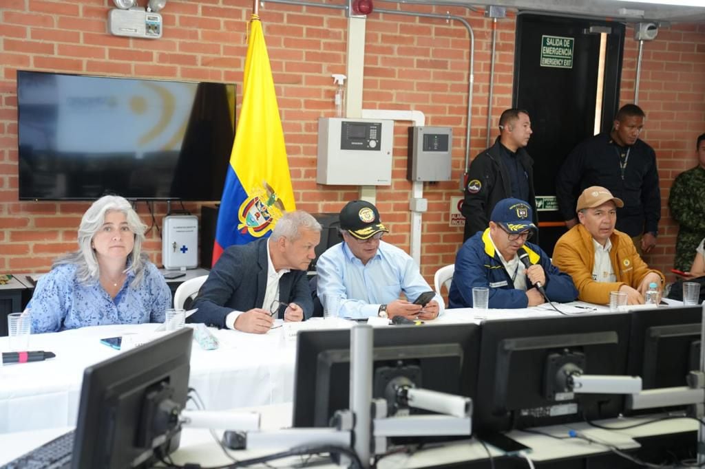 Presidente Gustavo Petro lideró puesto de mando unificado en Quetame