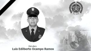 La Policía confirmara la muerte del patrullero Luis Edilberto Ocampo Ramos