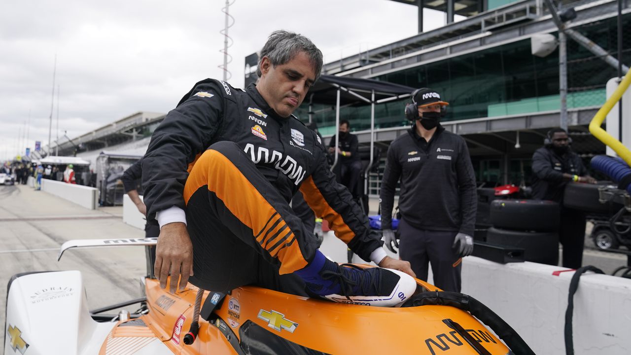 Juan Pablo Montoya en la Indy 500 de 2021