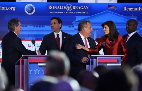 El segundo debate republicano contó con la ausencia de Donald Trump.